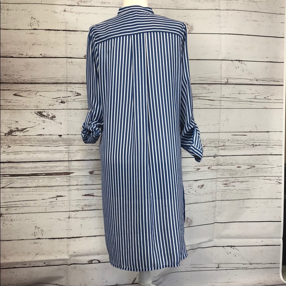 Royal blue and white striped tunic - Picture 4 of 7